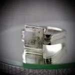 Natural Moss Agate Ring Silver 925 - Image 3