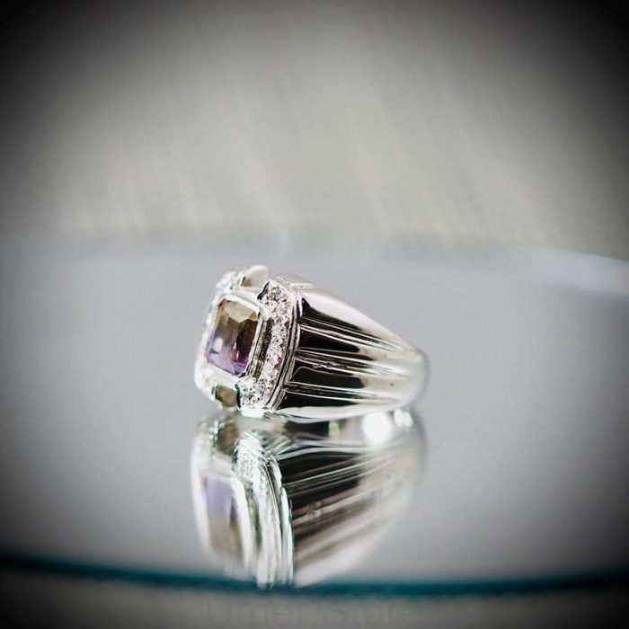 ⁦Natural Ametrine Bio Color Gemstone Ring 925 Silver⁩ - الصورة ⁦3⁩