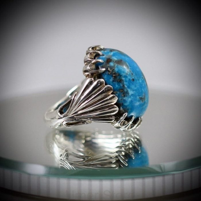 ⁦Natural Turquoise Ring (aka Firoza) TR004⁩ - الصورة ⁦1⁩