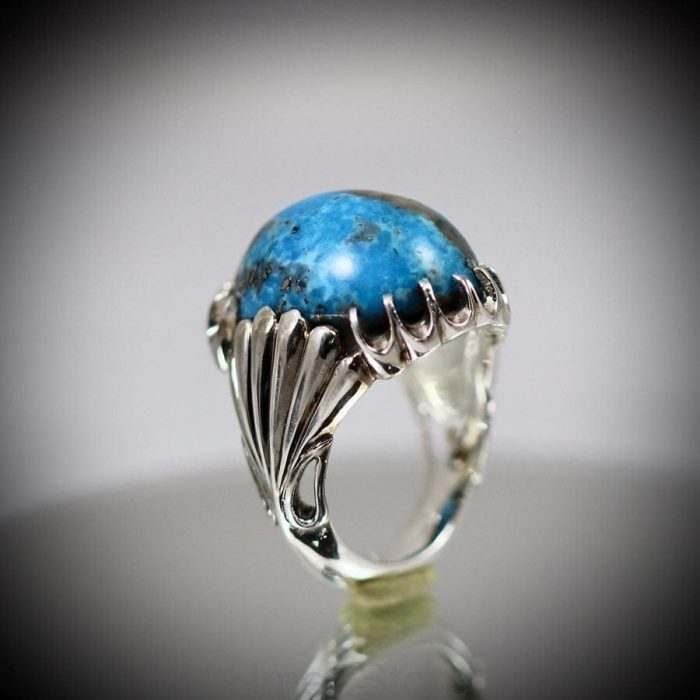 ⁦Natural Turquoise Ring (aka Firoza) TR004⁩ - الصورة ⁦3⁩