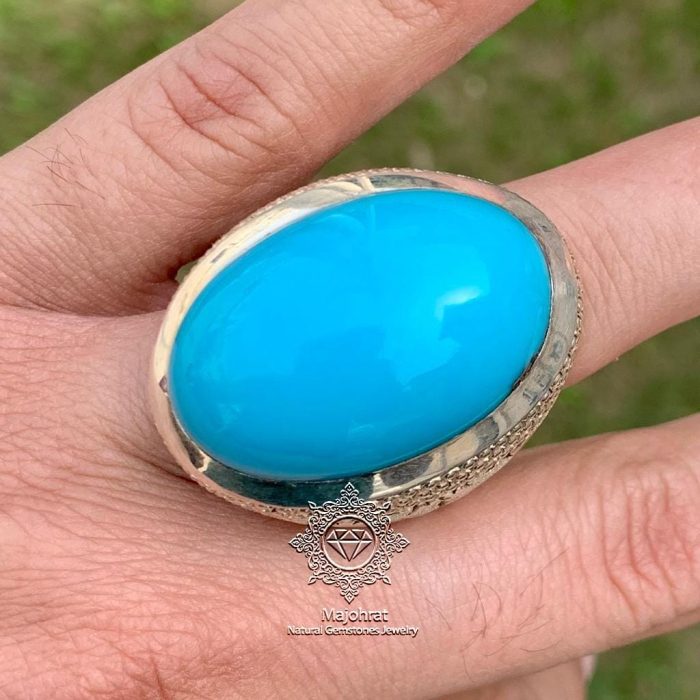 Masterpiece - Rare Turquoise - Handmade Feroza Ring - Image 6