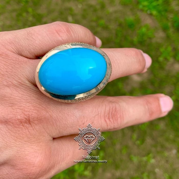Masterpiece - Rare Turquoise - Handmade Feroza Ring - Image 7
