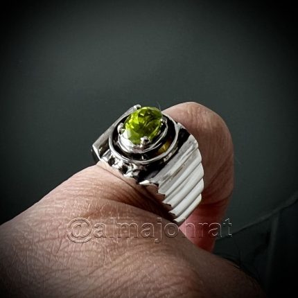 Natural Peridot - Zabarjad ring