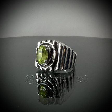 Natural Peridot - Zabarjad ring