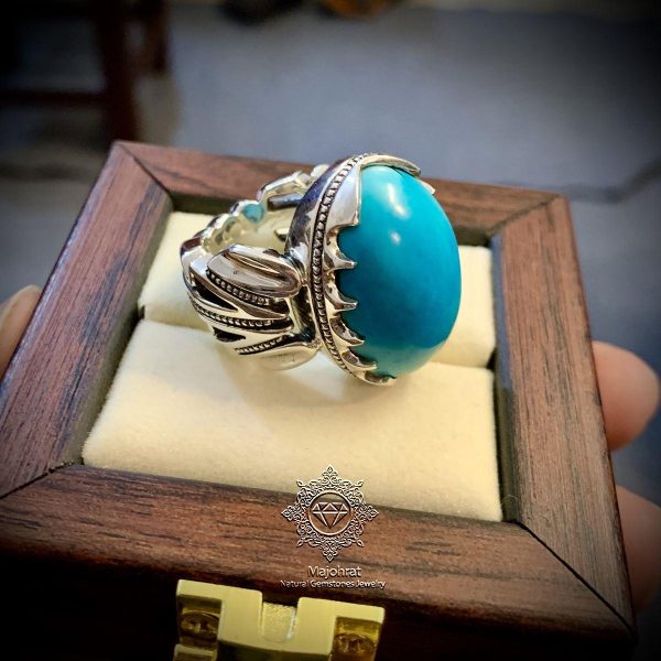 Natural Turquoise - Masterpiece Silver Ring