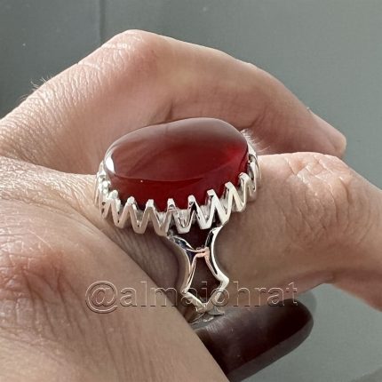Red Yemeni Aqeeq - عقيق يمني أحمر + Yemen Agate Liver Color + Romani Aqeeq