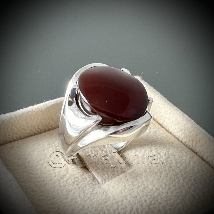 Yemeni Aqeeq (Agate) Natural - عقيق يماني لون كبدي طبيعي - Kabadi Aqiq + Kabdi Agate + Dark Brown Agate - Deep Brown Agate