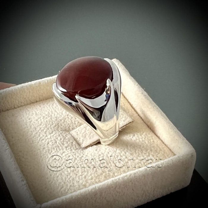 Yemeni Aqeeq (Agate) Natural - عقيق يماني لون كبدي طبيعي - Kabadi Aqiq + Kabdi Agate + Dark Brown Agate - Deep Brown Agate