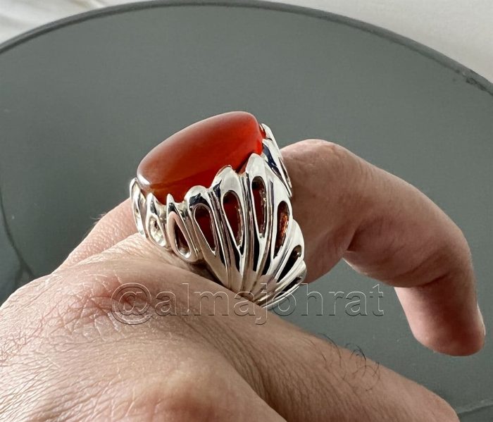 Red Yemeni Aqeeq - عقيق يمني أحمر + Yemen Agate Liver Color + Romani Aqeeq