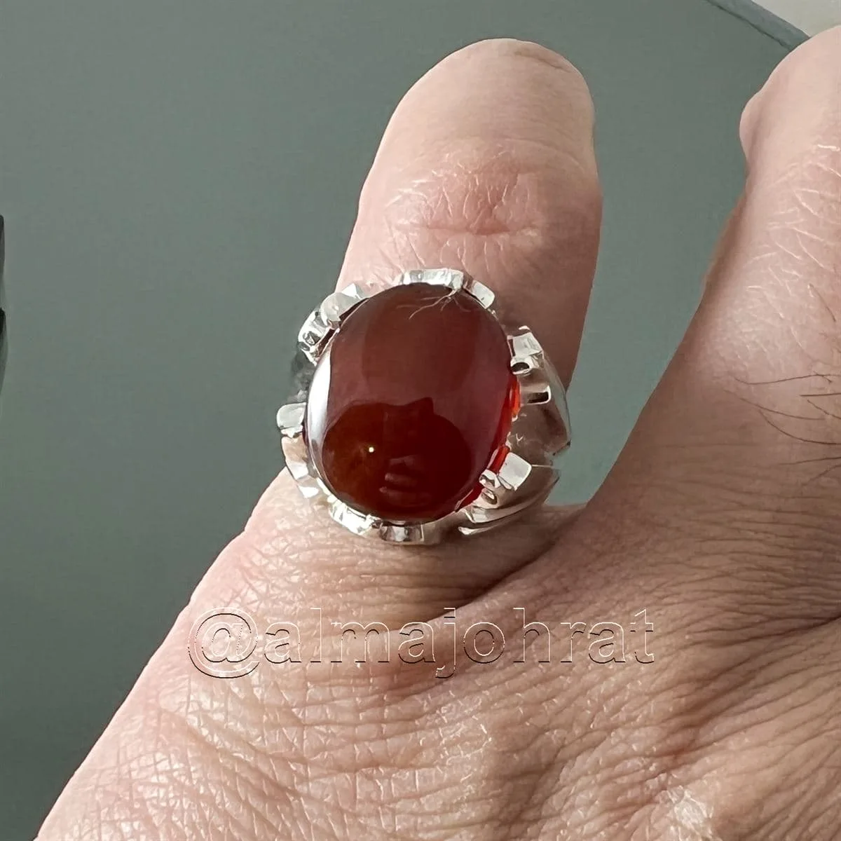 Red Yemeni Aqeeq - عقيق يمني أحمر + Yemen Agate Liver Color + Romani Aqeeq