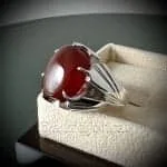 Red Yemeni Aqeeq - عقيق يمني أحمر + Yemen Agate Liver Color + Romani Aqeeq