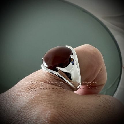 Yemeni Aqeeq (Agate) Natural - عقيق يماني لون كبدي طبيعي - Kabadi Aqiq + Kabdi Agate + Dark Brown Agate - Deep Brown Agate
