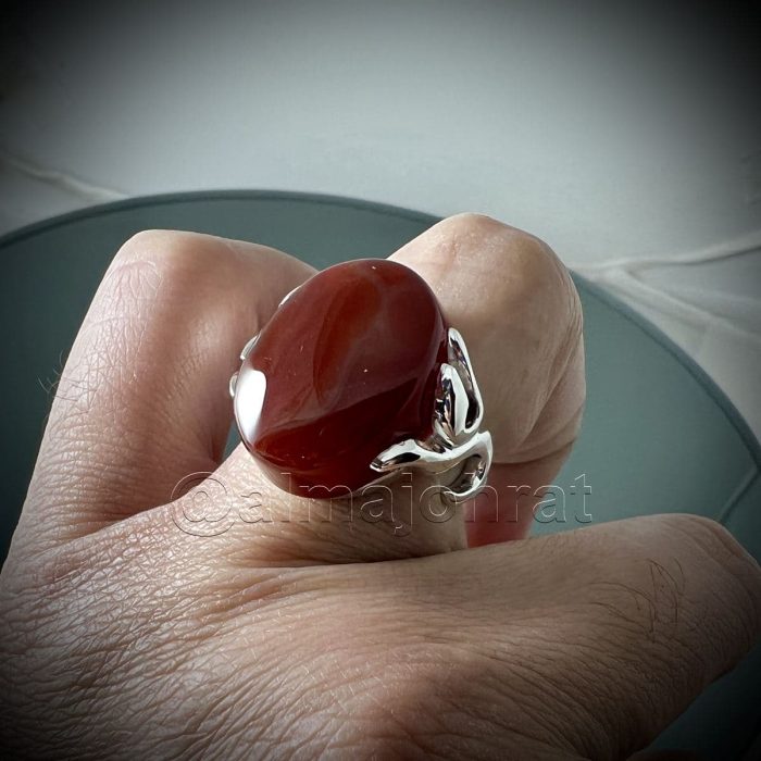 Red Yemeni Aqeeq - عقيق يمني أحمر + Yemen Agate Liver Color + Romani Aqeeq