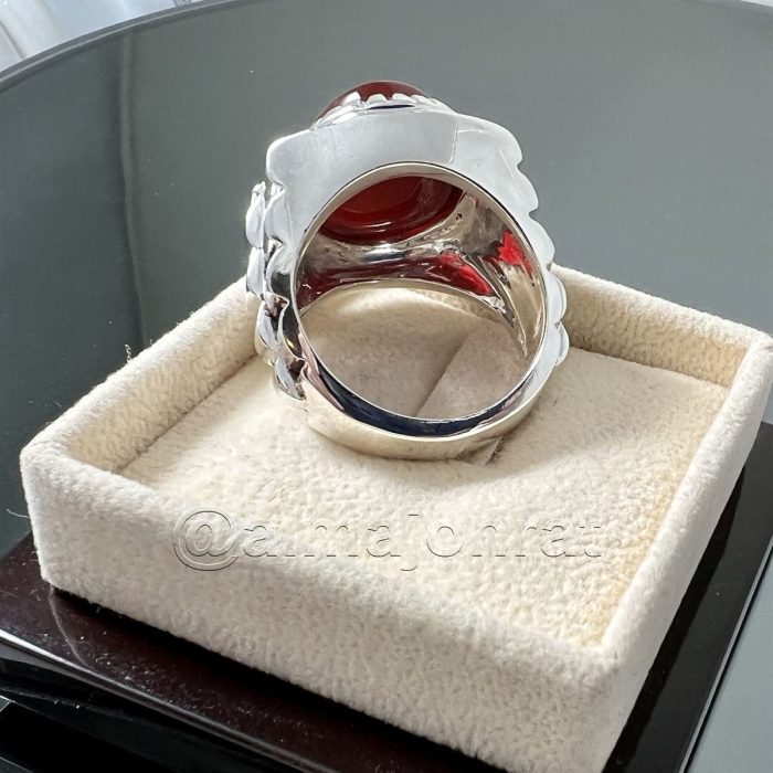Red Yemeni Aqeeq - عقيق يمني أحمر + Yemen Agate Liver Color