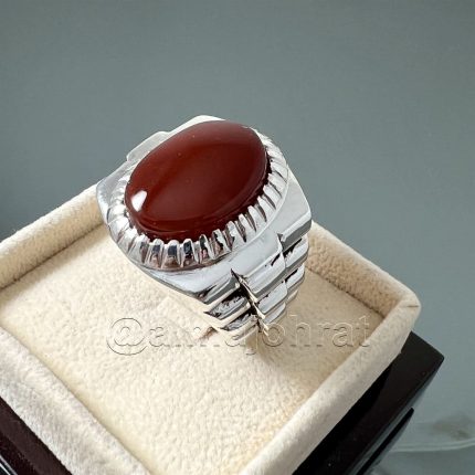 Red Yemeni Aqeeq - عقيق يمني أحمر + Yemen Agate Liver Color