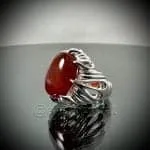 Red Yemeni Aqeeq - عقيق يمني أحمر + Yemen Agate Liver Color
