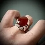 Red Yemeni Aqeeq - عقيق يمني أحمر + Yemen Agate Liver Color