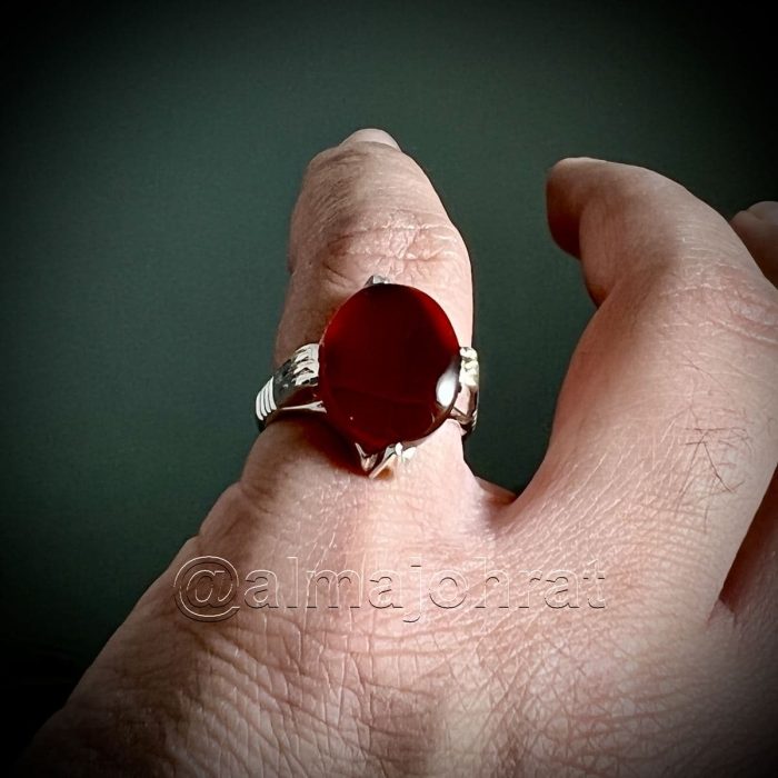 Natural Red Yemeni Aqeeq + Yemen Agate + عقيق يمني أحمر طبيعي