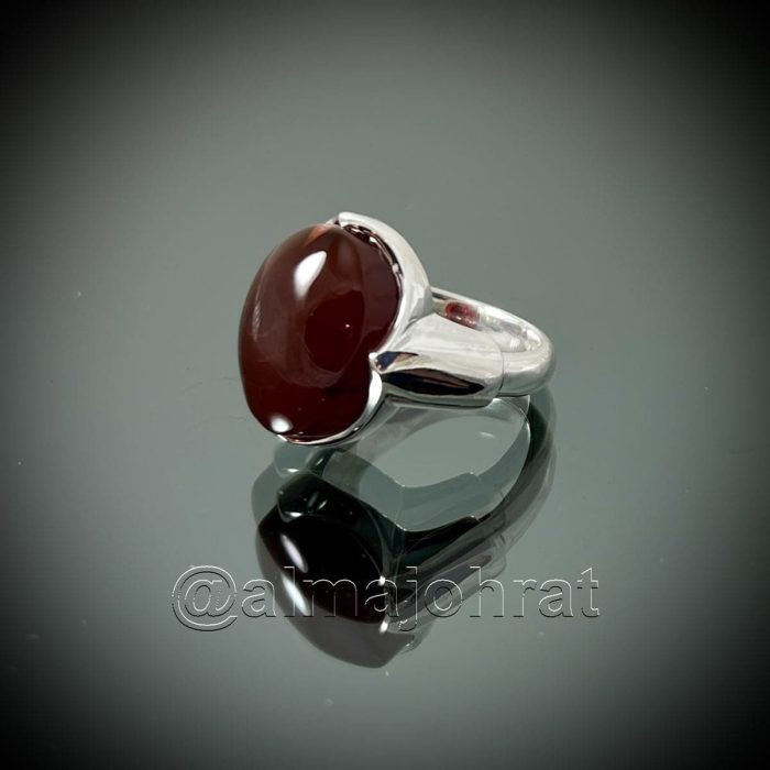 ⁦Red Yemeni Aqeeq (Agate) Natural - عقيق يماني طبيعي⁩ - الصورة ⁦2⁩