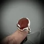 Red Yemeni Aqeeq - عقيق يمني أحمر + Yemen Agate Liver Color