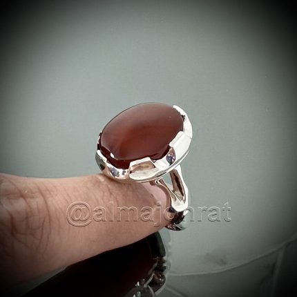 Red Yemeni Aqeeq - عقيق يمني أحمر + Yemen Agate Liver Color