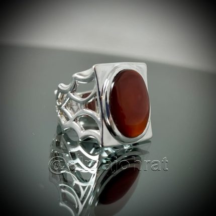 Red Yemeni Aqeeq - عقيق يمني أحمر + Yemen Agate Liver Color