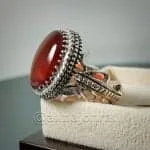 Red Yemeni Aqeeq - عقيق يمني أحمر + Yemen Agate Liver Color + Romani Aqeeq