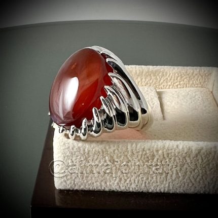 Red Yemeni Aqeeq - عقيق يمني أحمر + Yemen Agate Liver Color