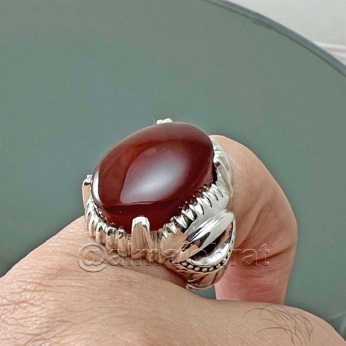 Red Yemeni Aqeeq - عقيق يمني أحمر + Yemen Agate Liver Color + Romani Aqeeq