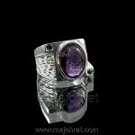 Natural Amethyst Ring - 925 Silver Luxury Rings