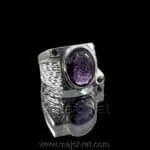 Natural Amethyst Ring - 925 Silver Luxury Rings
