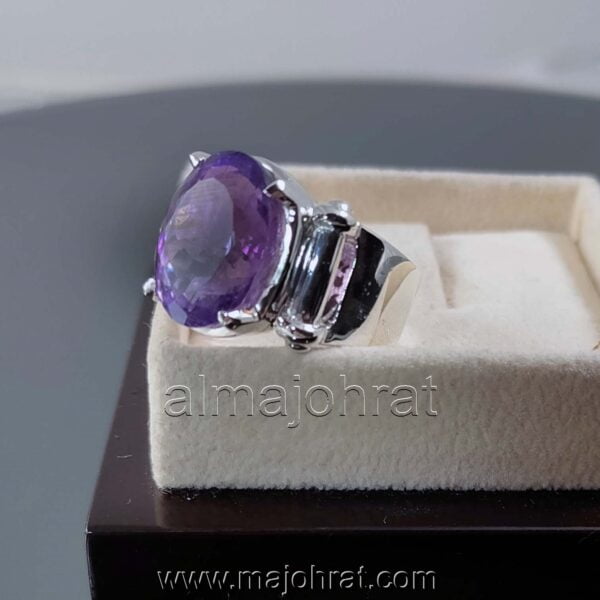 Natural Amethyst Ring - 925 Silver Luxury Rings