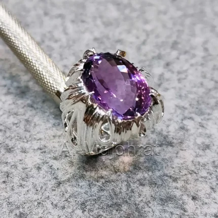 Natural Amethyst Ring 925 Silver
