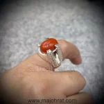 Natural Red Coral Ring - Marjaan Stone Ring