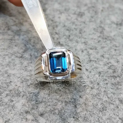 London Blue Topaz Stone Luxury Ring
