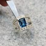 London Blue Topaz Stone Luxury Ring