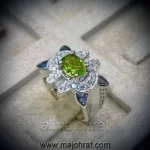 Natural Peridot Ring - Zabarjad Stone - Green Stone