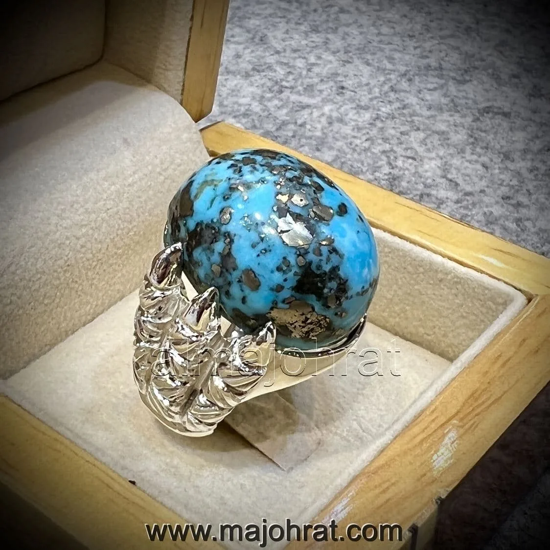 Natural Agate Ring 925 Silver