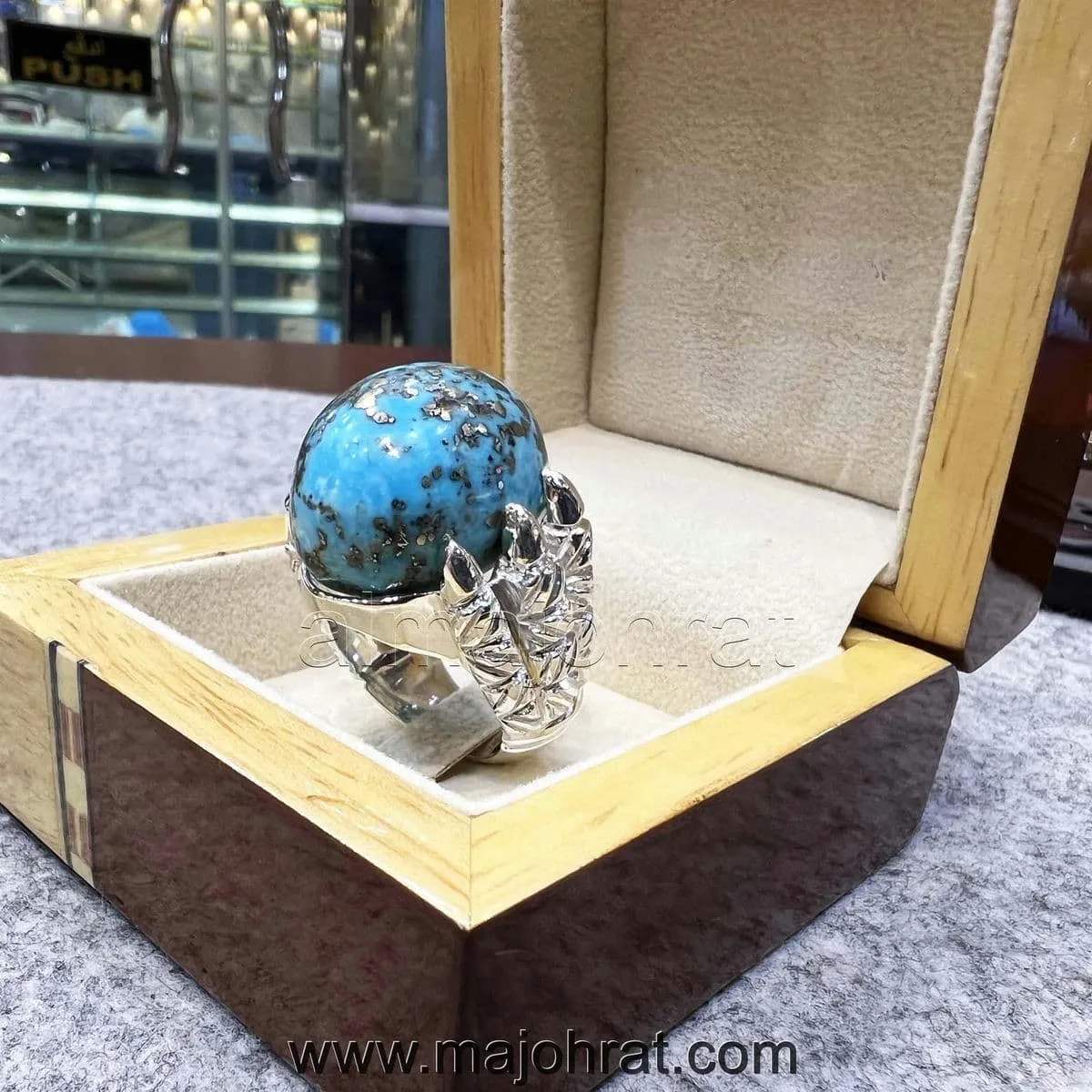 Natural Agate Ring 925 Silver