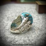 Natural Agate Ring 925 Silver