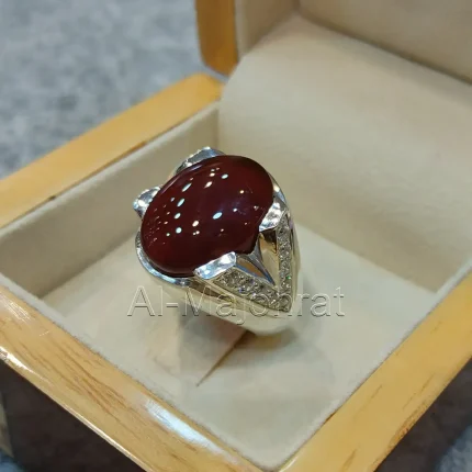 Red Yemeni Aqeeq - عقيق يمني أحمر + Yemen Agate Liver Color + Romani Aqeeq