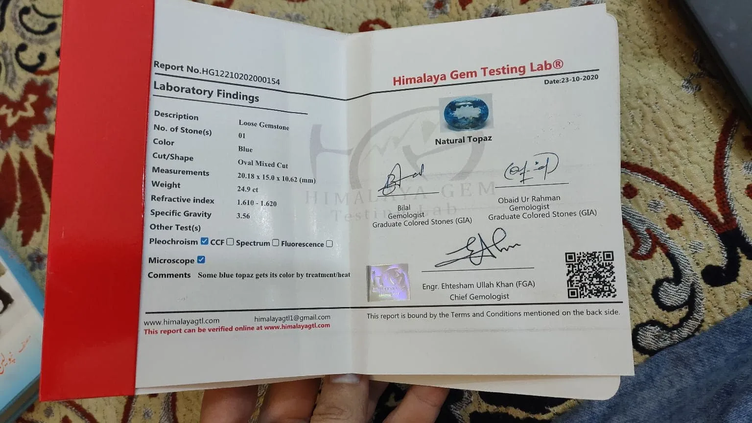 Swiss Blue Topaz Natural Gemstone - 925 Silver Luxury Ring - Rolex Model - Image 5