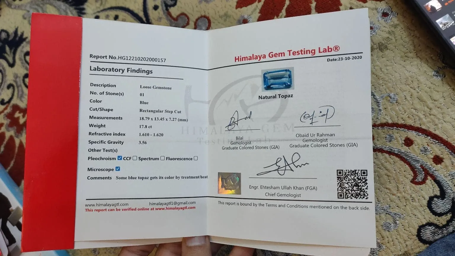 Swiss Blue Topaz Natural Gemstone - 925 Silver Ring - Image 7