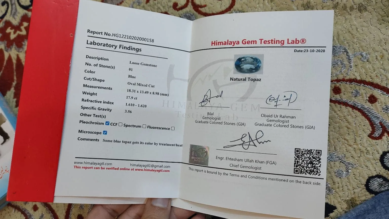 Swiss Blue Topaz Natural Gemstone - 925 Silver Luxury Ring - Image 4