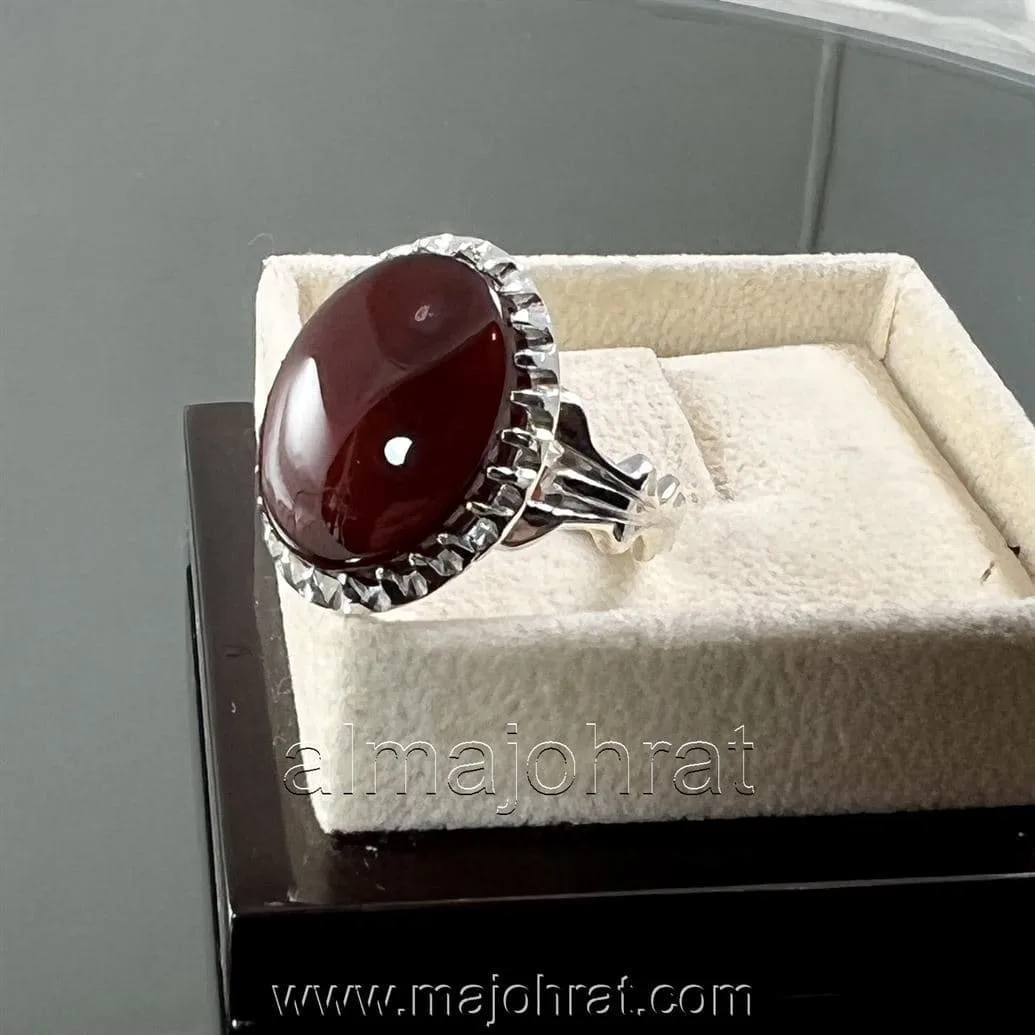 Red Yemeni Aqeeq - عقيق يمني أحمر + Yemen Agate Liver Color + Romani Aqeeq