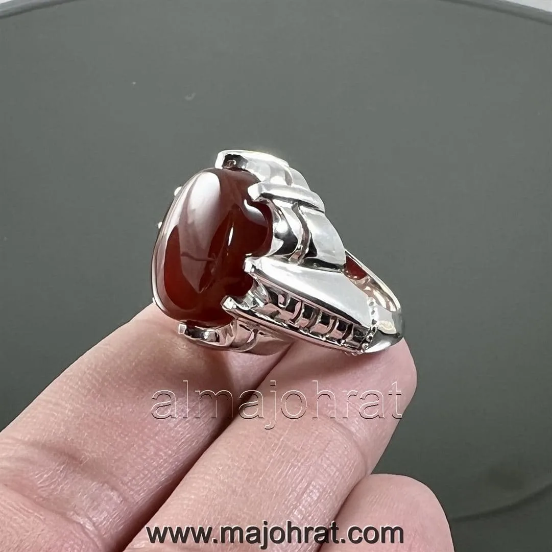 Red Yemeni Aqeeq - عقيق يمني أحمر + Yemen Agate Liver Color + Romani Aqeeq