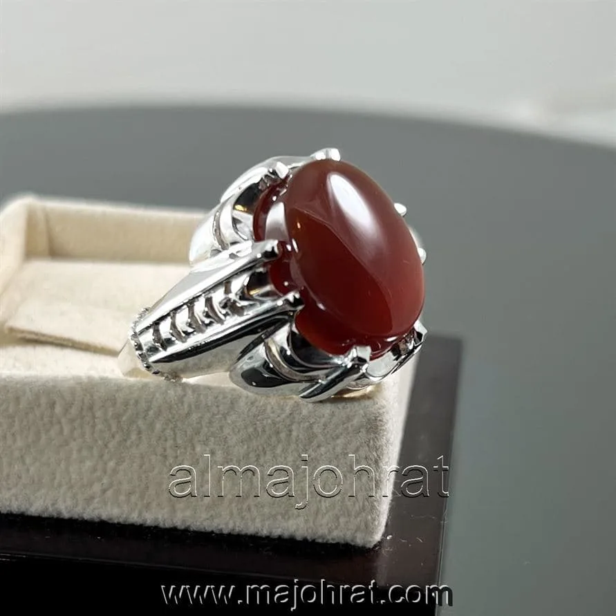 Red Yemeni Aqeeq - عقيق يمني أحمر + Yemen Agate Liver Color + Romani Aqeeq