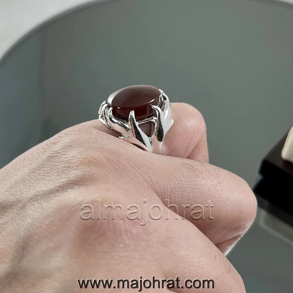 Red Yemeni Aqeeq - عقيق يمني أحمر + Yemen Agate Liver Color + Romani Aqeeq