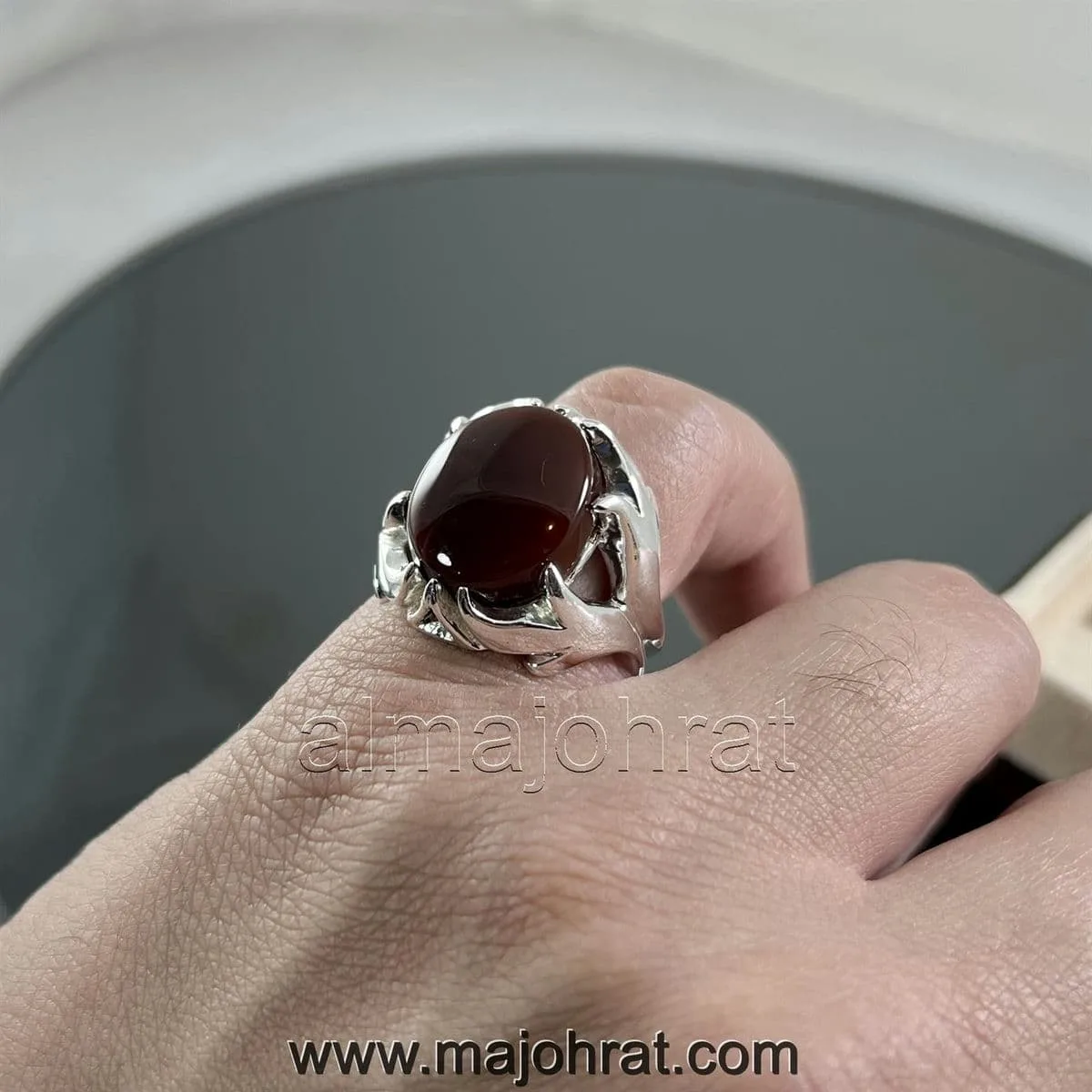 Red Yemeni Aqeeq - عقيق يمني أحمر + Yemen Agate Liver Color + Romani Aqeeq