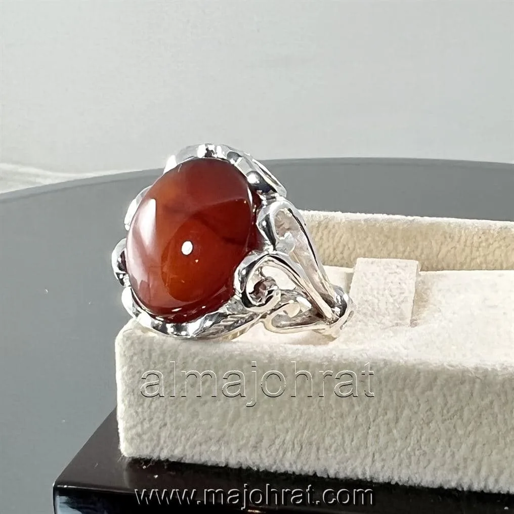 Red Yemeni Aqeeq - عقيق يمني أحمر + Yemen Agate Liver Color + Romani Aqeeq